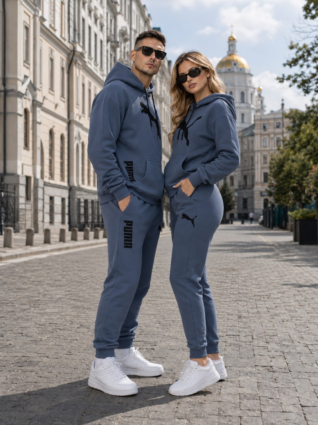 Графіт спортивний костюм Puma, вигляд збоку