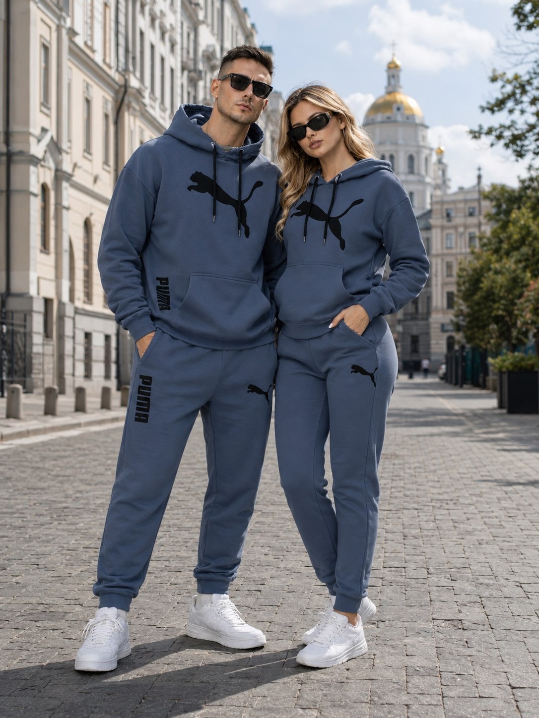 Графіт спортивний костюм Puma, вигляд спереду
